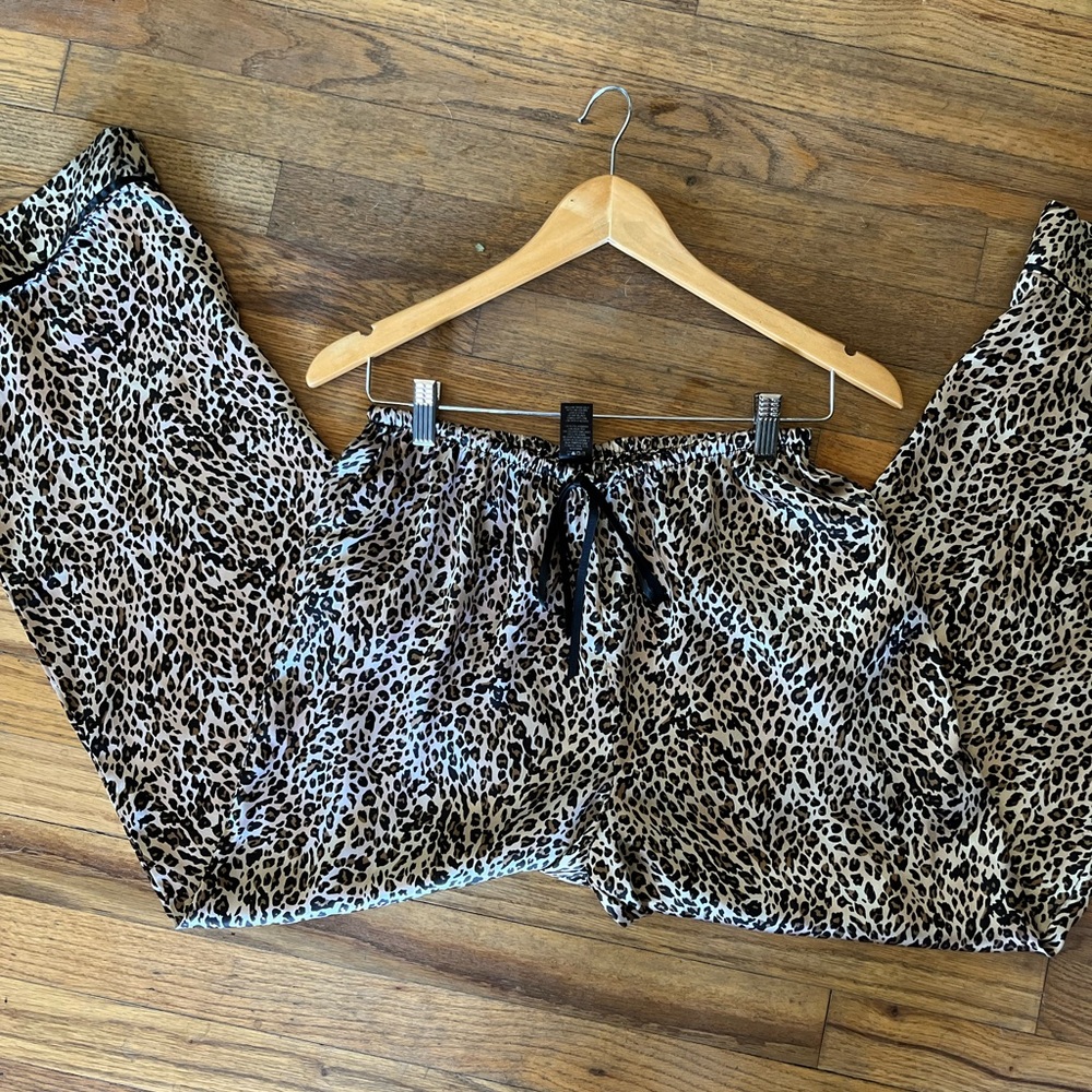 Animal print pajama pants
